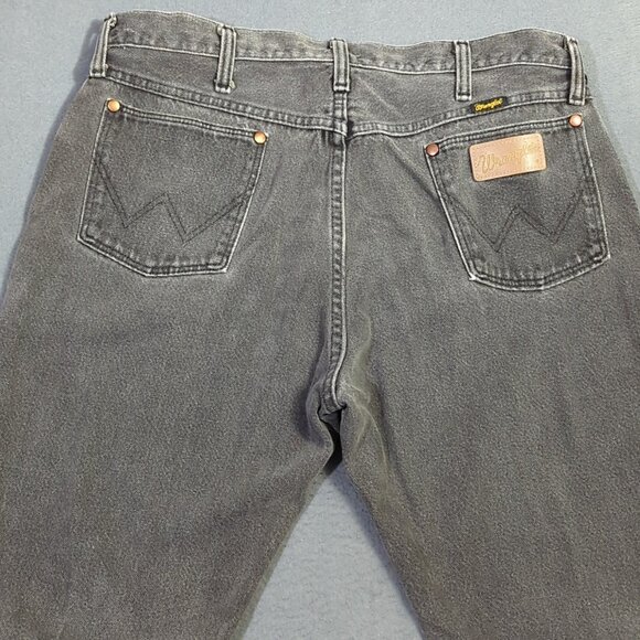 Wrangler VTG Jeans Men's 36x30 Fits 34x29 Black 13MWZ Cowboy Cut Made In USA - Picture 4 of 12